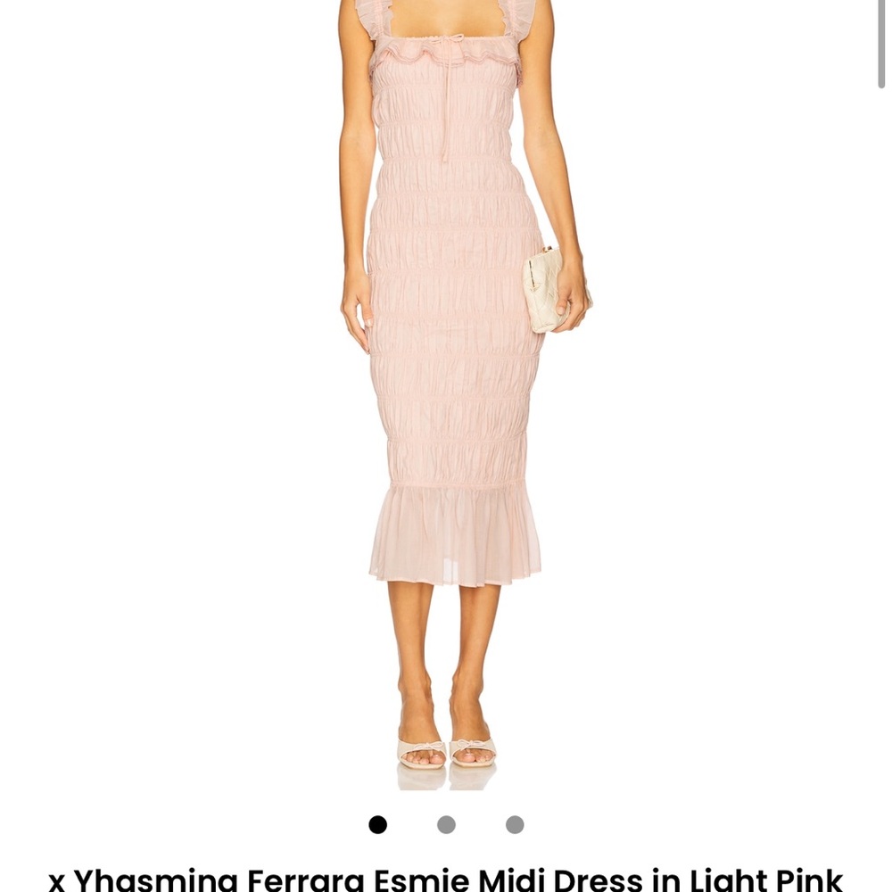 Tularosa Light Pink Midi Dress